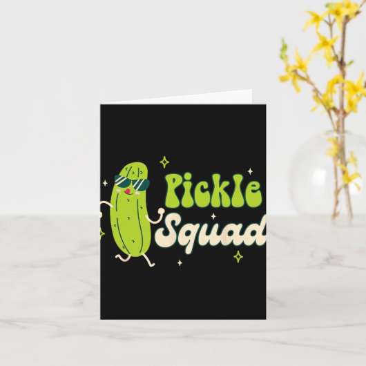 Bruidsmeisje Bruid Babe Pickle Lover Bachelorette  Kaart (Gele Bloem)