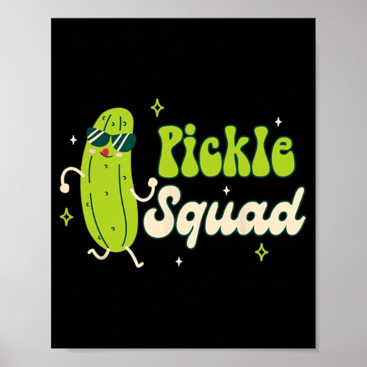 Bruidsmeisje Bruid Babe Pickle Lover Bachelorette  Poster (Voorkant)
