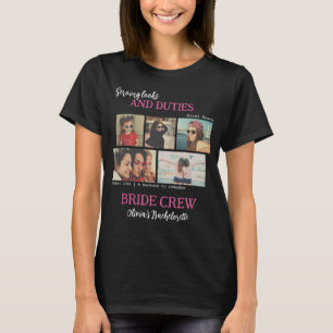 Bruidsmeisje Bruid Beste Vriendin Foto Collage Mei T-shirt