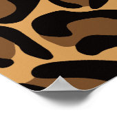 Bruidsmeisje Bruid Boujee Trendy Luipaardprint Poster (Hoek)