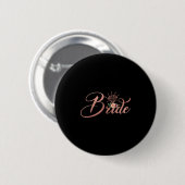 Bruidsmeisje Bruid Bruiloft Feest Cadeau Bloem Ronde Button 5,7 Cm (Voorkant /achterkant)