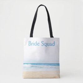 Bruidsmeisje Bruid Squad Strand Huwelijk Tote Bag