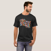 Bruidsmeisje Bruid Trouwfeest Groovy Bachelor T-shirt (Voorkant volledig)