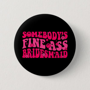 Bruidsmeisje Bruid Trouwfeest Groovy Bachelorette Ronde Button 5,7 Cm