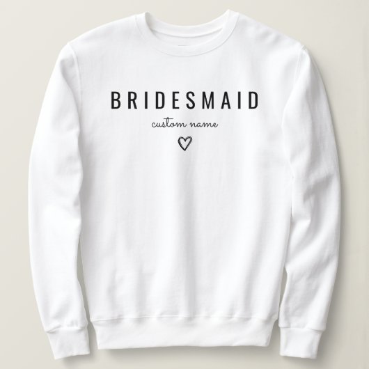 Bruidsmeisje Bruids Party Maid of Honor Voorstel B Trui (Design voorkant)