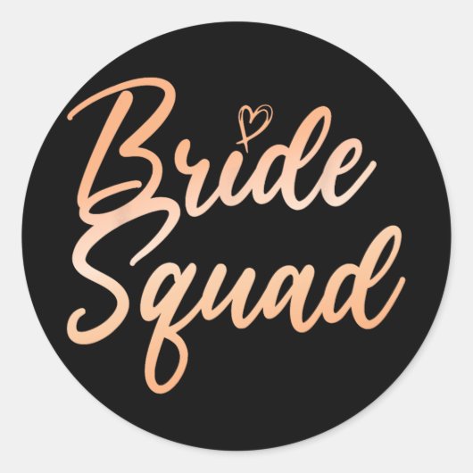 Bruidsmeisje Bruidsfeest Bruidsjurk Ronde Sticker (Voorkant)