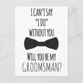 Bruidsmeisje Bruidsjonker Voorstelkaart Wil Je Mij Feestdagenkaart (Voorkant)