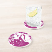 Bruidsmeisje bruiloft bruid & bruidegom Onderzette Zandsteen Onderzetter (Zijkant)