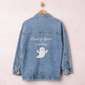 Bruidsmeisje bruiloft Halloween spook huwelijksfee Denim Jacket (Hangar)