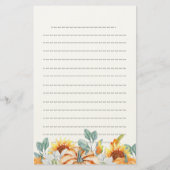 bruidsmeisje bruiloft Herfst thema cadeau Briefpapier (Achterkant)