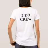 Bruidsmeisje | Bruiloft Ik Doe Bemanning Wit T-shirt (Achterkant)