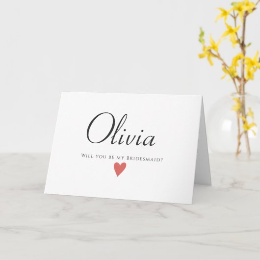 Bruidsmeisje bruiloft Kaart ideeën (Gele Bloem)