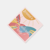 Bruidsmeisje Bruiloft Strand Surfen  Servet (Hoek)