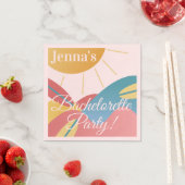 Bruidsmeisje Bruiloft Strand Surfen  Servet (Insitu)