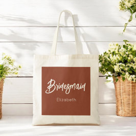 Bruidsmeisje Bruine Terracotta Trouwtassen Tas