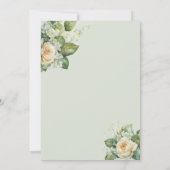 Bruidsmeisje Brunch met de Bruid Champagne Floral Kaart (Achterkant)