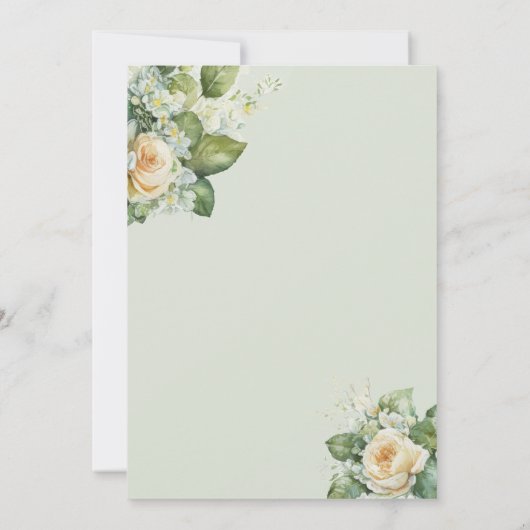 Bruidsmeisje Brunch met de Bruid Champagne Floral Kaart (Achterkant)