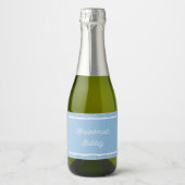 Bruidsmeisje Bubbly Mini Mousserende Wijn Label Sparkling Wijnetiket (Voorkant)