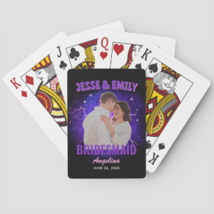 Bruidsmeisje Cadeau Aangepaste Foto Vintage Bootle Pokerkaarten