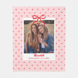 Bruidsmeisje Cadeau Bachelorette Feest Aangepaste Fleece Deken