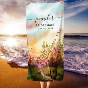 Bruidsmeisje Cadeau - Eredame Gepersonaliseerde Na Strandlaken