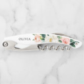 Bruidsmeisje cadeau kurkentrekker - Airy Blush (Voorkant)