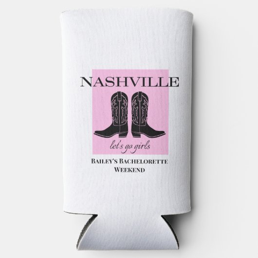 Bruidsmeisje cadeau- Nashville Koelbox Seltzer Blikjeskoeler (Voorkant)