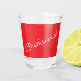 Bruidsmeisje Cadeau Rood Roze Bruiloft Feest Bedan Shot Glas