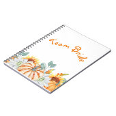 bruidsmeisje cadeau val bruiloft thema notitieboek (Linkerzijde)