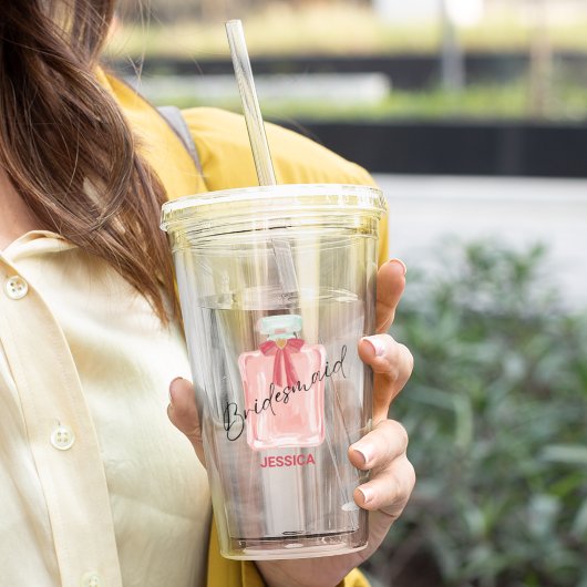 bruidsmeisje cadeau voor bruidsmeisje voorstel op acryl drinkbeker