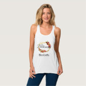 Bruidsmeisje cadeau, Zonnebloem, Rozen, Tanktop (Volledige Voorkant)