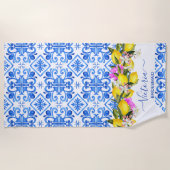 Bruidsmeisje cadeaus bruidsfeest cadeaus citroen b strandlaken (Voorkant)