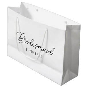 Bruidsmeisje Calligrafie Script Naam Sjabloon Best Groot Cadeauzakje