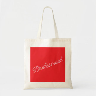 Bruidsmeisje Canvas tas Gift Rood Roze Bruidsfeest