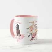 Bruidsmeisje Caricatuur Aanzoek Bedankt Aangepast Mok (Voorkant links)