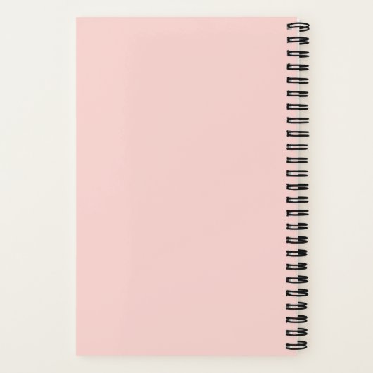 Bruidsmeisje Chic Minimalist Gepersonaliseerde Blu Notitieboek (Achterkant)