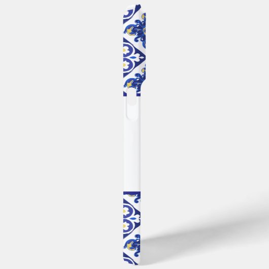 Bruidsmeisje citroenen blauwe Italiaanse tegels br Case-Mate iPhone Case (Achterkant / Rechts)