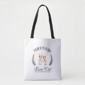 Bruidsmeisje Coquette Roze Strik Moderne Tote Tote Bag (Voorkant)
