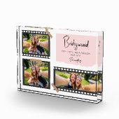 Bruidsmeisje Custom Photo Collage Bachelorette Fotoblokken (Rechts)