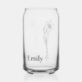 Bruidsmeisje Daffodil Maart Geboorte Maand Bloem Blikvorm Glas (Voorkant)