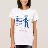 Bruidsmeisje Dancing Queens Disco santorini musica T-shirt (Voorkant)