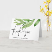 Bruidsmeisje Dank Geschenk Bruiloft Van Bruid Kaart (Gele Bloem)