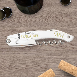 Bruidsmeisje Dank Je 1920s Gatsby Trouw Favor Kurkentrekker