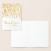 Bruidsmeisje Dank Je Goud Goud Groenery Folie Kaarten (Display)