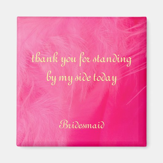 bruidsmeisje dank je magneet (Voorkant)