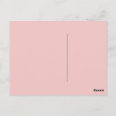 Bruidsmeisje Dank Je Roze Rozen Briefkaart (Achterkant)