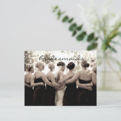 Bruidsmeisje dank u nota Briefkaart (Staand voorkant)