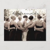 Bruidsmeisje dank u nota Briefkaart (Voorkant)