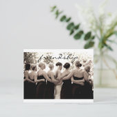 Bruidsmeisje dank u nota Briefkaart (Staand voorkant)