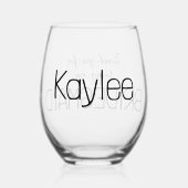 bruidsmeisje dank u wijnglas zonder voet (Achterkant)